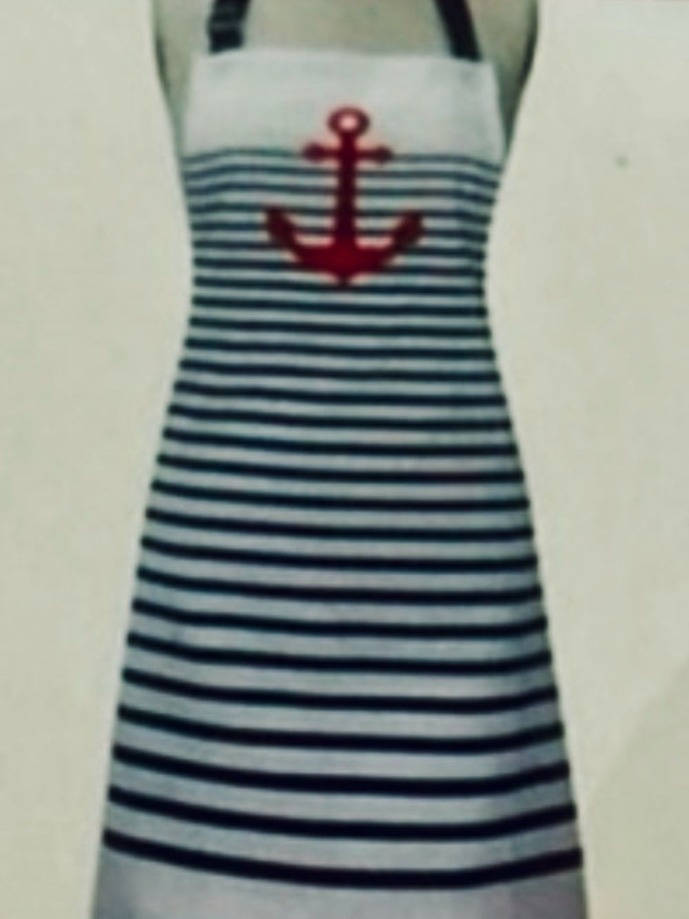 Kay Dee Designs Red lAnchor Hostess Apron Navy & White Striped Bed Bath & Beyond